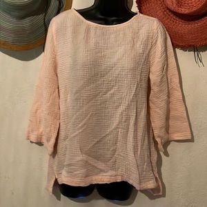 Pure Jill gauze waffle texture tunic